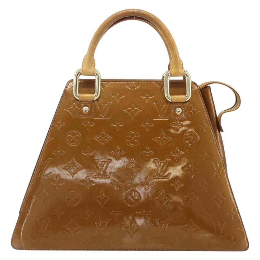 Louis Vuitton Monogram Vernis Forsyth Handbag Bronze